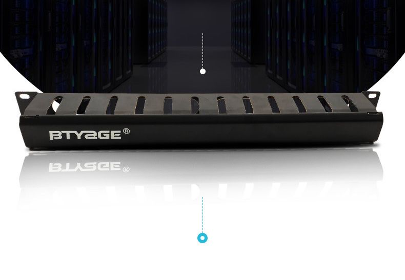 BTYAGE-HBO-PE012-19-inch-Cabinet-1U-Network-Rack-Cable-Management-Manager-12-Slots-Metal-Frame-Line--1654809