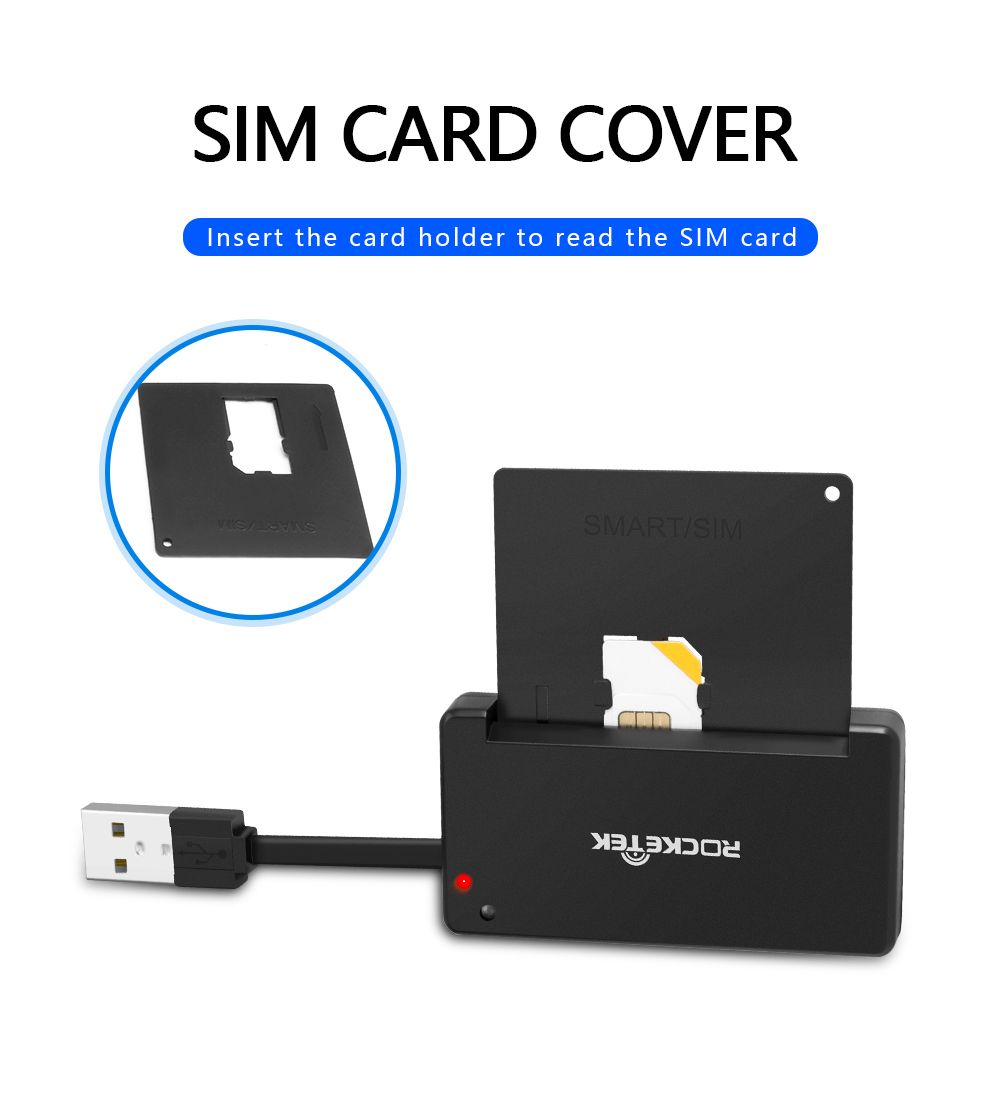 Flat-VersionRocketek-USB-20-Smart-Card-Reader-Memory-for-CAC-ID-Bank-EMV-Electronic-DNIE-Dni-SIM-Clo-1700378