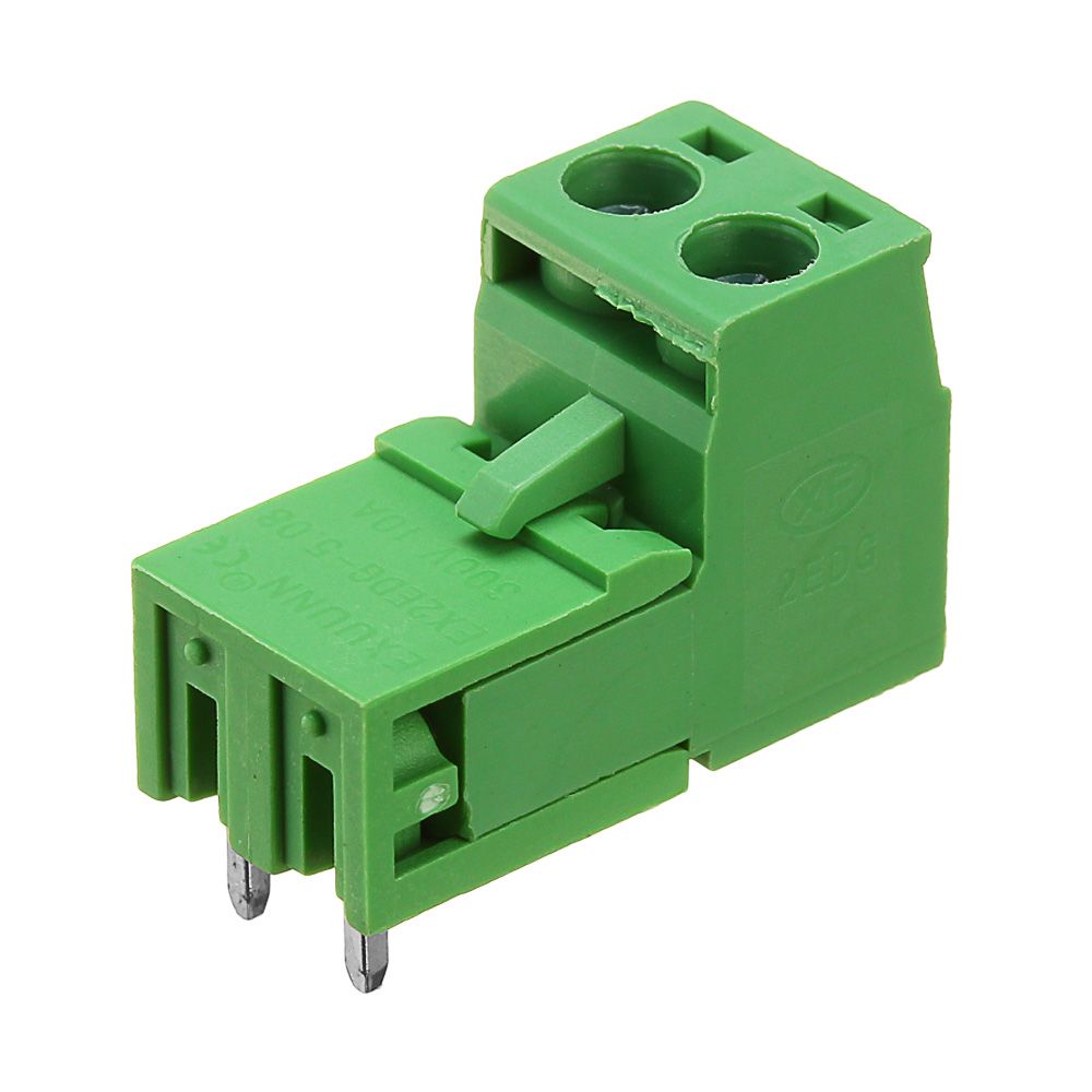 10Pcs-508mm-Pitch-2Pin-Plug-in-Screw-PCB-Dupont-Cable-Terminal-Block-Connector-Right-Angle-1433599