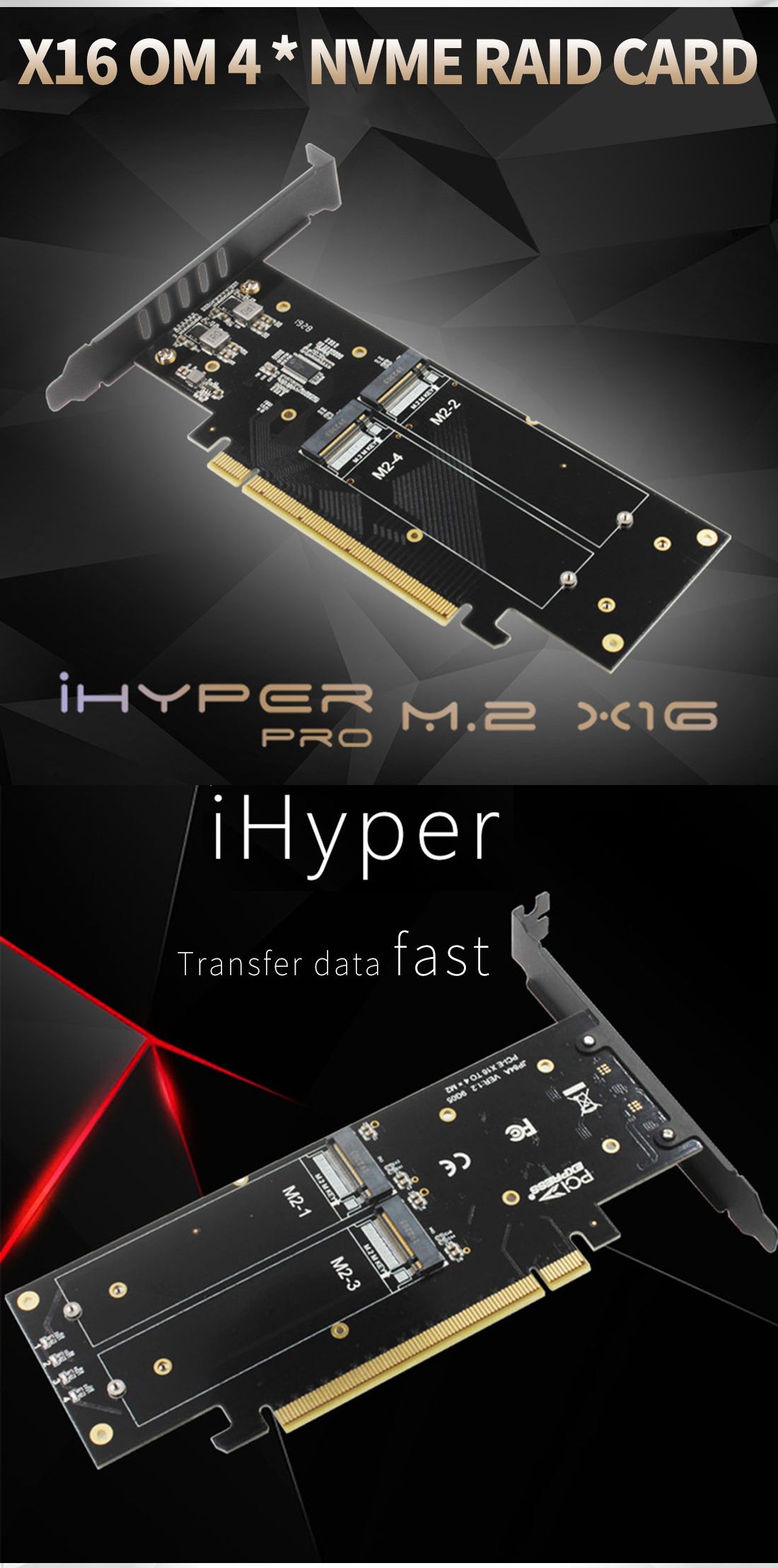 JEYI-iHyper-M2X16-Hyper-M2-X16-NVME-4-Disk-Array-Card-PCI-E-Signal-Split-Array-Card-Expansion-Card-P-1650497