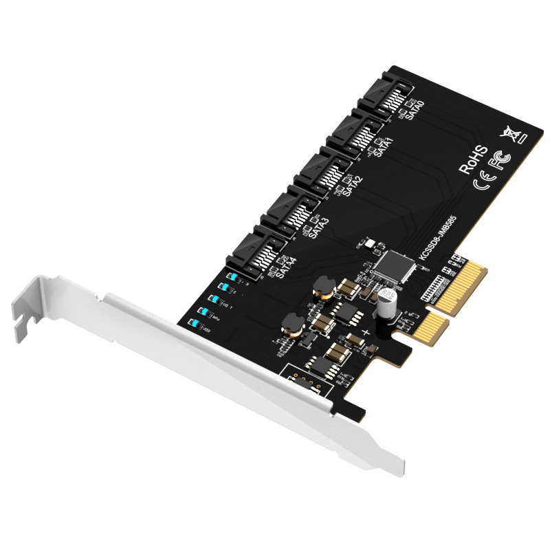 MAIWO-KCSSD8-PCI-E-X4-to-5-Ports-SATA-30-Expansion-Card-Desktop-Computer-Chassis-Drive-Free-PCI-E-Ex-1648048