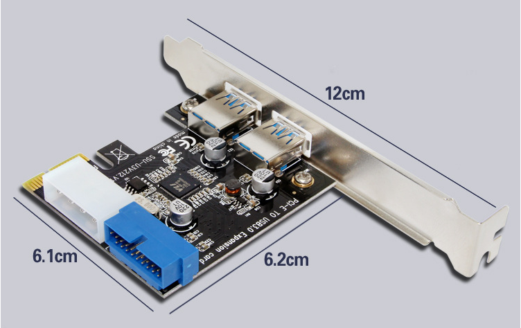 SSU-V212-PCI-E-to-USB-30-Desktop-Computer-Expansion-Card-With-Front-20-Pin-Interface-1534916