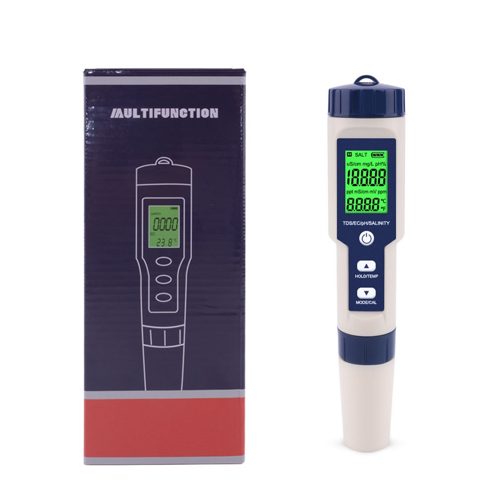 EZ-9909A-5-in-1-TDSECPHSalinityTemperature-Meter-Digital-Water-Quality-Monitor-Tester-for-Pools-Drin-1722754