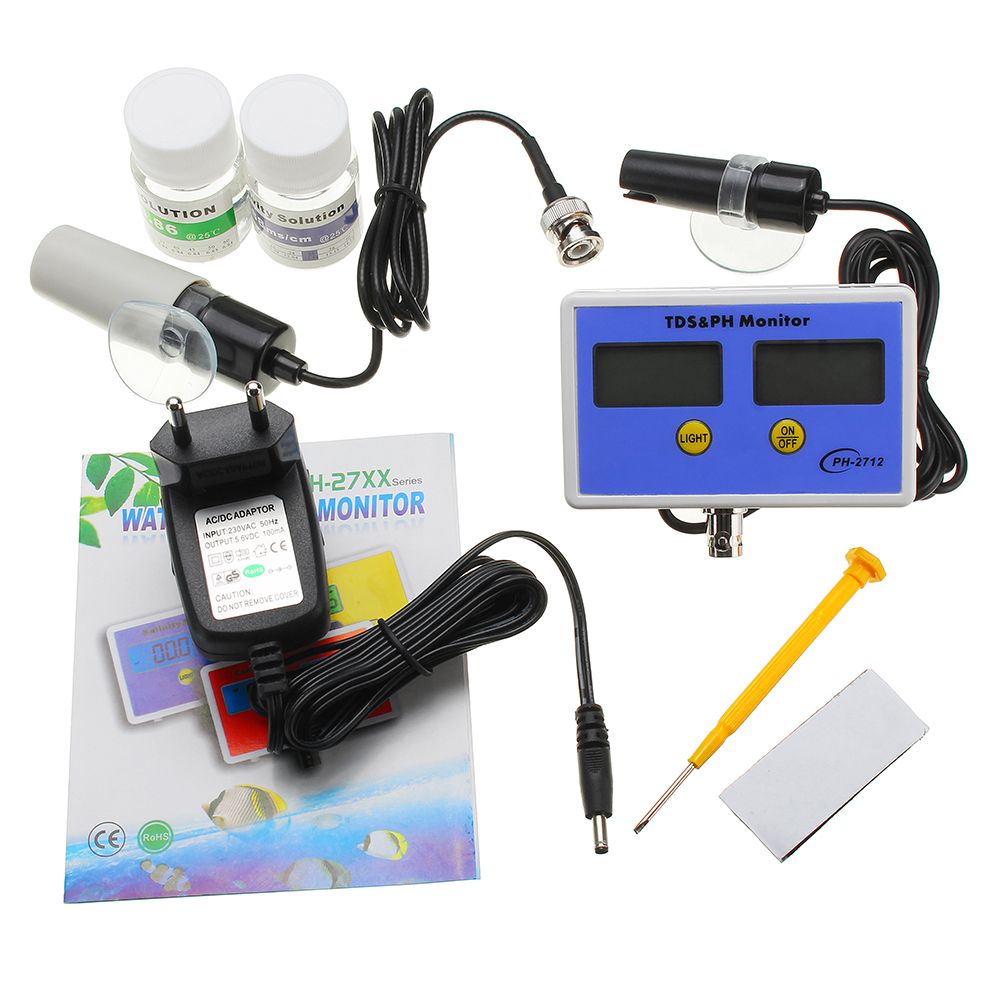 WS-pH2712-Online-pHTDS-Monitor-PH-Rang-0001400-TDS-Range-0001999ppm-PH-Meter-1431714