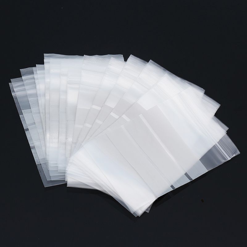 100Pcs-8x12cm-Reclosable-Ziplock-Bag-with-Writing-Panels-PE-Self-Adhesive-Seal-Ring-Bags-1195061