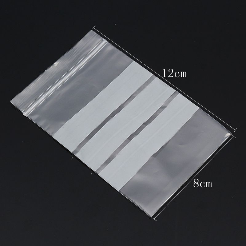 100Pcs-8x12cm-Reclosable-Ziplock-Bag-with-Writing-Panels-PE-Self-Adhesive-Seal-Ring-Bags-1195061