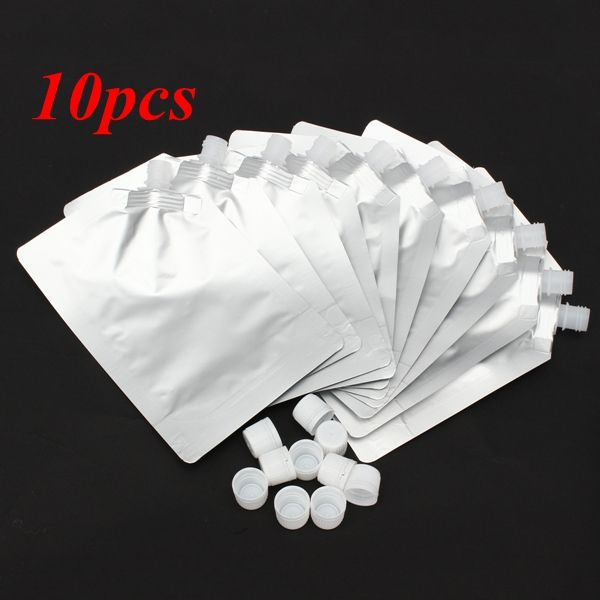 10Pcs-500ml-Clear-Spout-Bag-Stand-Up-Liquid-Flask-Pouch-Bag-With-Cap-1119129