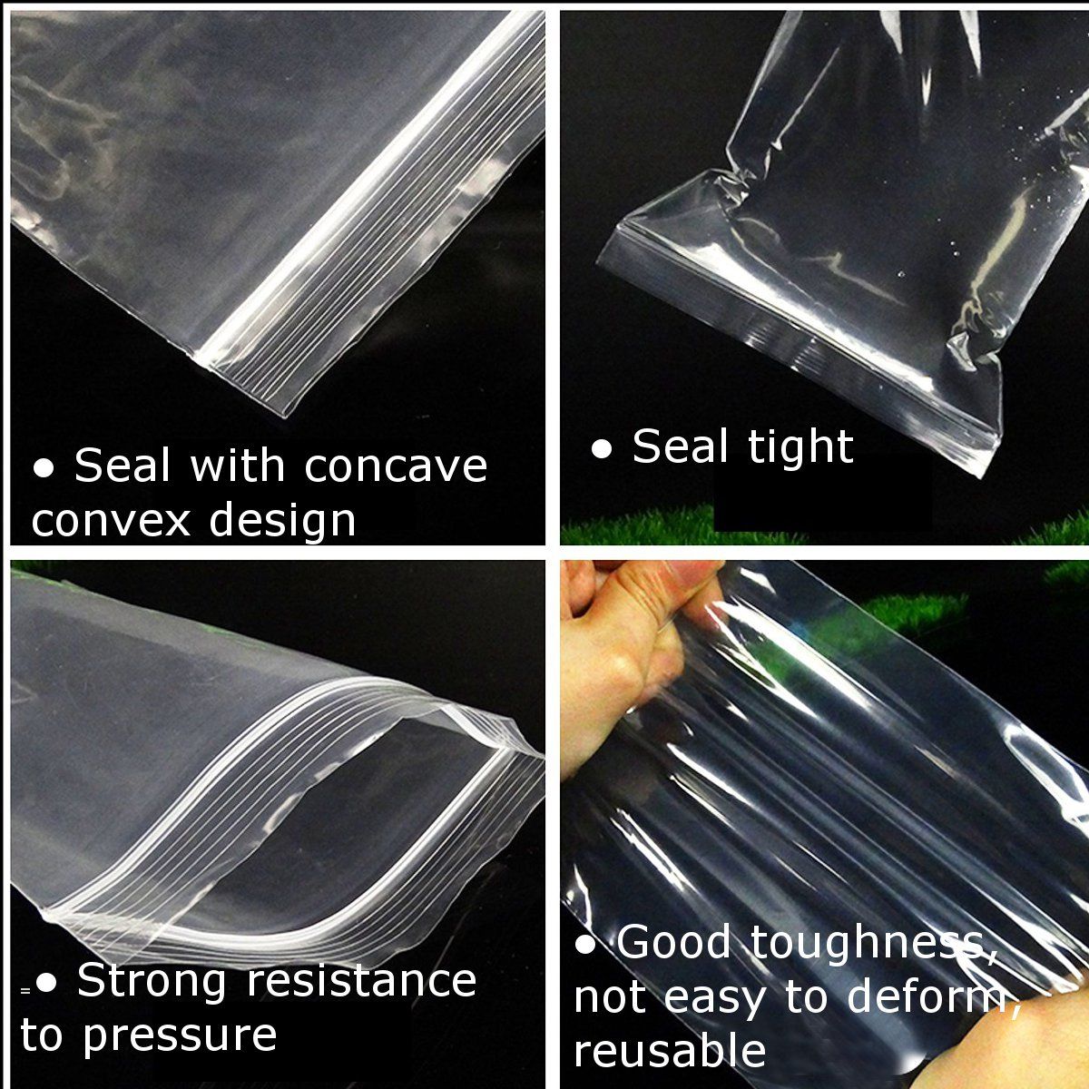 10Pcs-55x78cm-Extra-Large-Clear-Bags-Plastic-Ziplock-Resealable-Bag-Baggy-Grip-Self-Seal-1380151