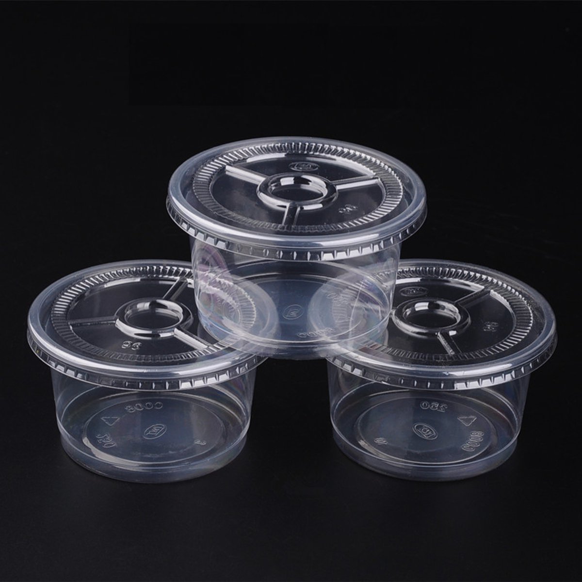 10Pcs-Liquid-Containers-Case-Takeaway-Take-Away-Plastic-Round-for-Lab-Sauce-1173171