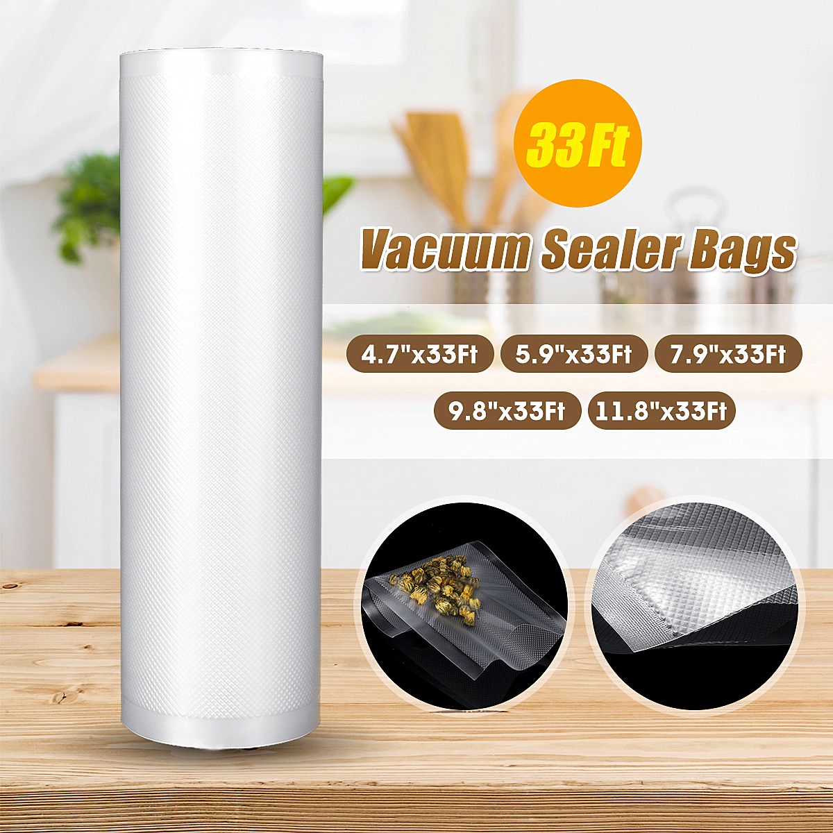 1215202530cm-Roll-Textured-Vacuum-Food-Sealer-Rolls-Food-Saver-Storge-Pack-Bag-1585759