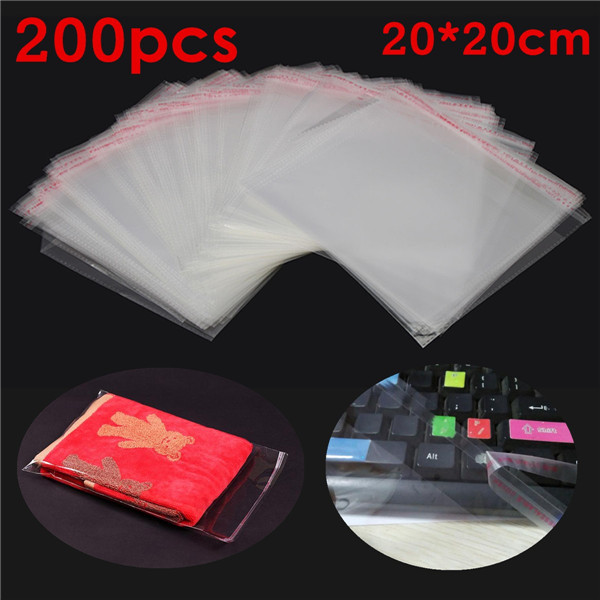 200PCS-200times200mm-Transparent-Plastic-Bags-Debris-Bag-1060390