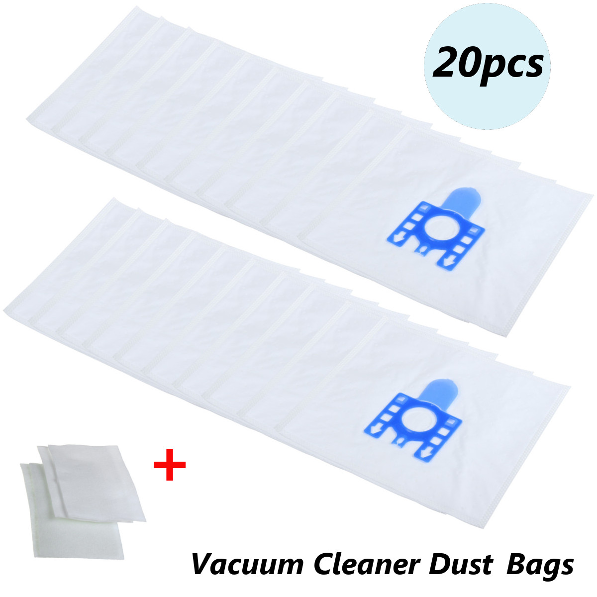 20x-Micro-Filtration-Vacuum-Cleaner-Hoover-Dust-Bags--4-Filters-For-MIELE-FJM-1279317