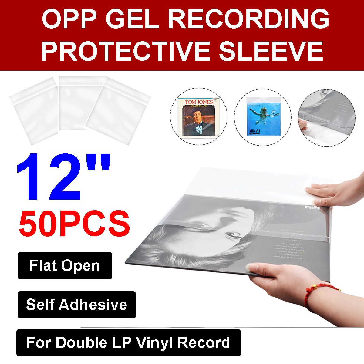 50PCS-OPP-Gel-Recording-Protective-Sleeve-for-Turntable-Player-LP-Vinyl-Record-Self-Adhesive-Records-1752874