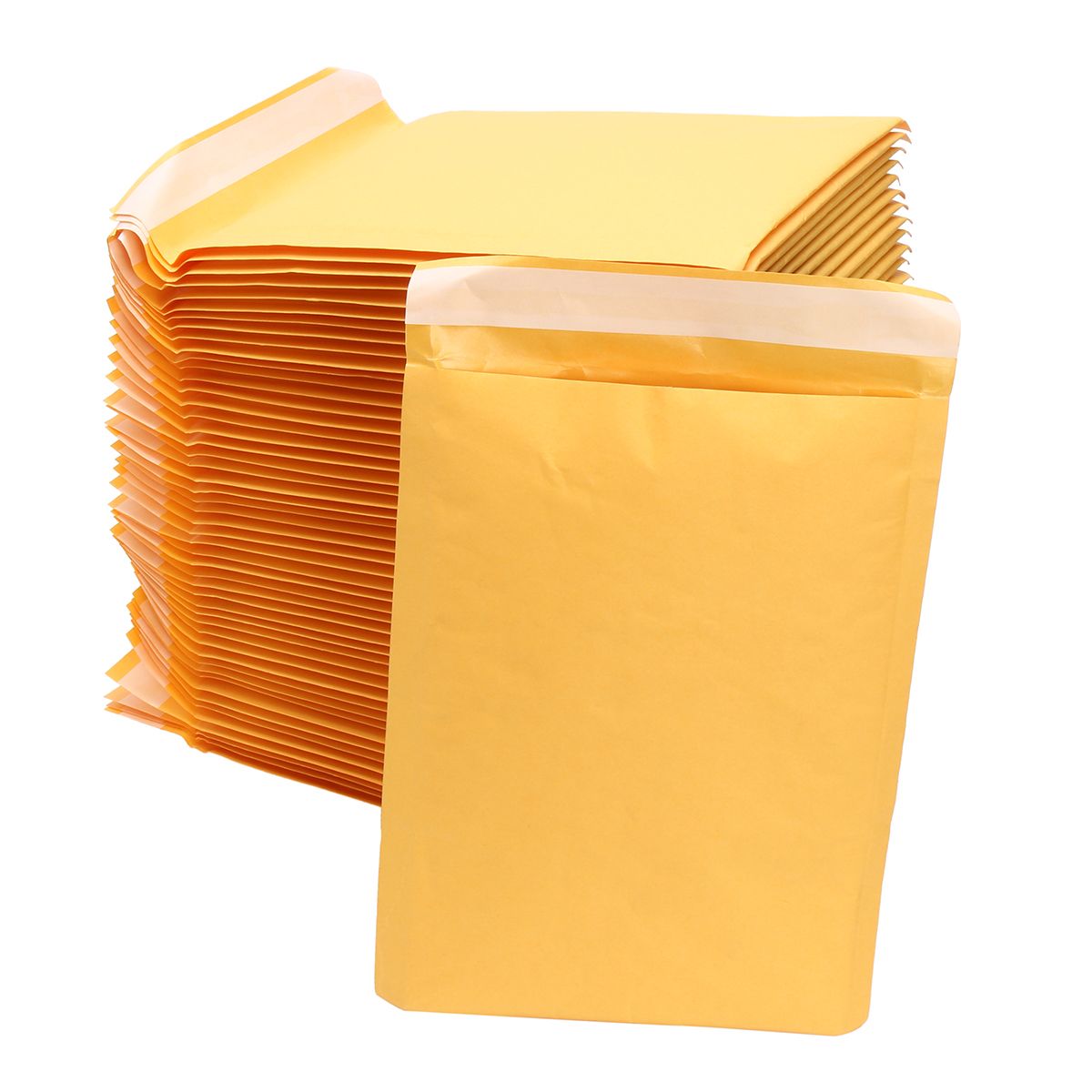 50Pcs-Kraft-Paper-Bubble-Mailers-Padded-Envelopes-Self-Seal-Shipping-Bags-Lot-Yellow-1419541