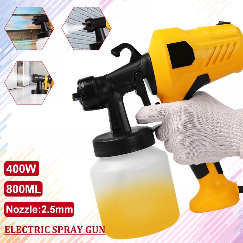 400W-800ml-25mm-High-Voltage-Electric-Paint-Spray-Guns-Portable-Detachable-Paint-Tool-1756854