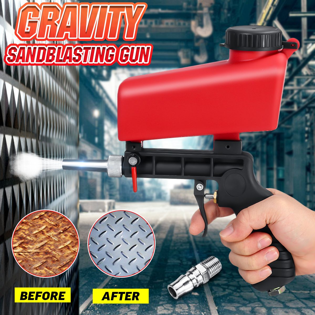 90PSI-Portable-Handheld-Sandblasting-G-un-14-Inch-Air-Compressor-Speed-Blasting-Tool-1567222