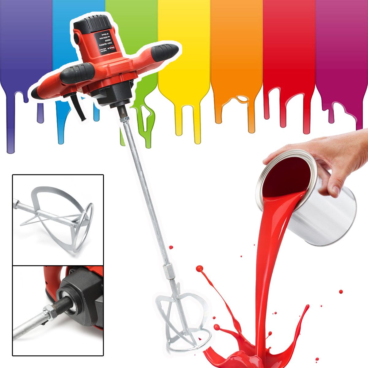 Electric-Mortar-Mixer-1600W-Dual-High-Low-Gear-6-Speed-Paint-Cement-Grout-Blender-1363111
