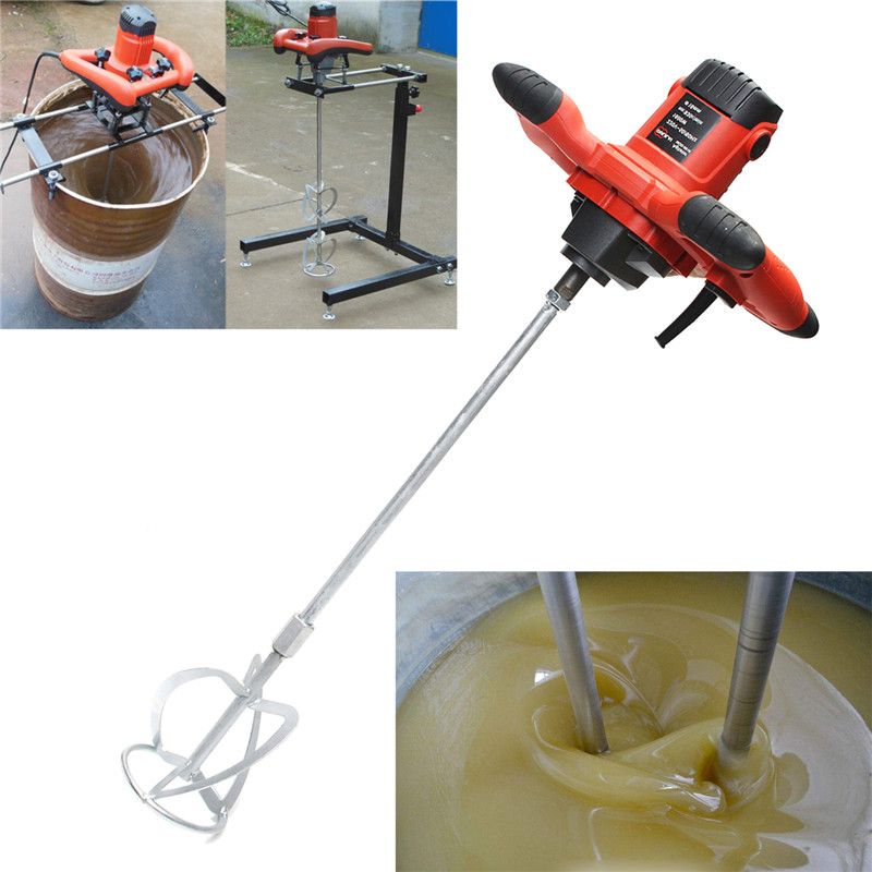 Electric-Mortar-Mixer-1600W-Dual-High-Low-Gear-6-Speed-Paint-Cement-Grout-Blender-1363111