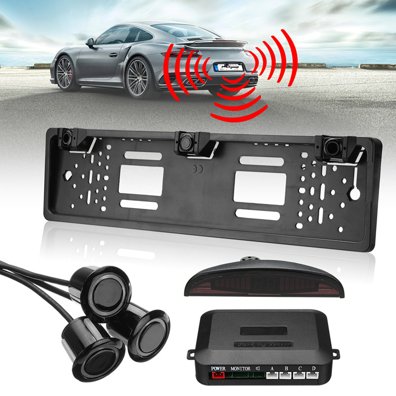 Wireless-Car-Parking-Sensor-System-Kit-License-Number-Plate-Frame-LED-Display-1259593