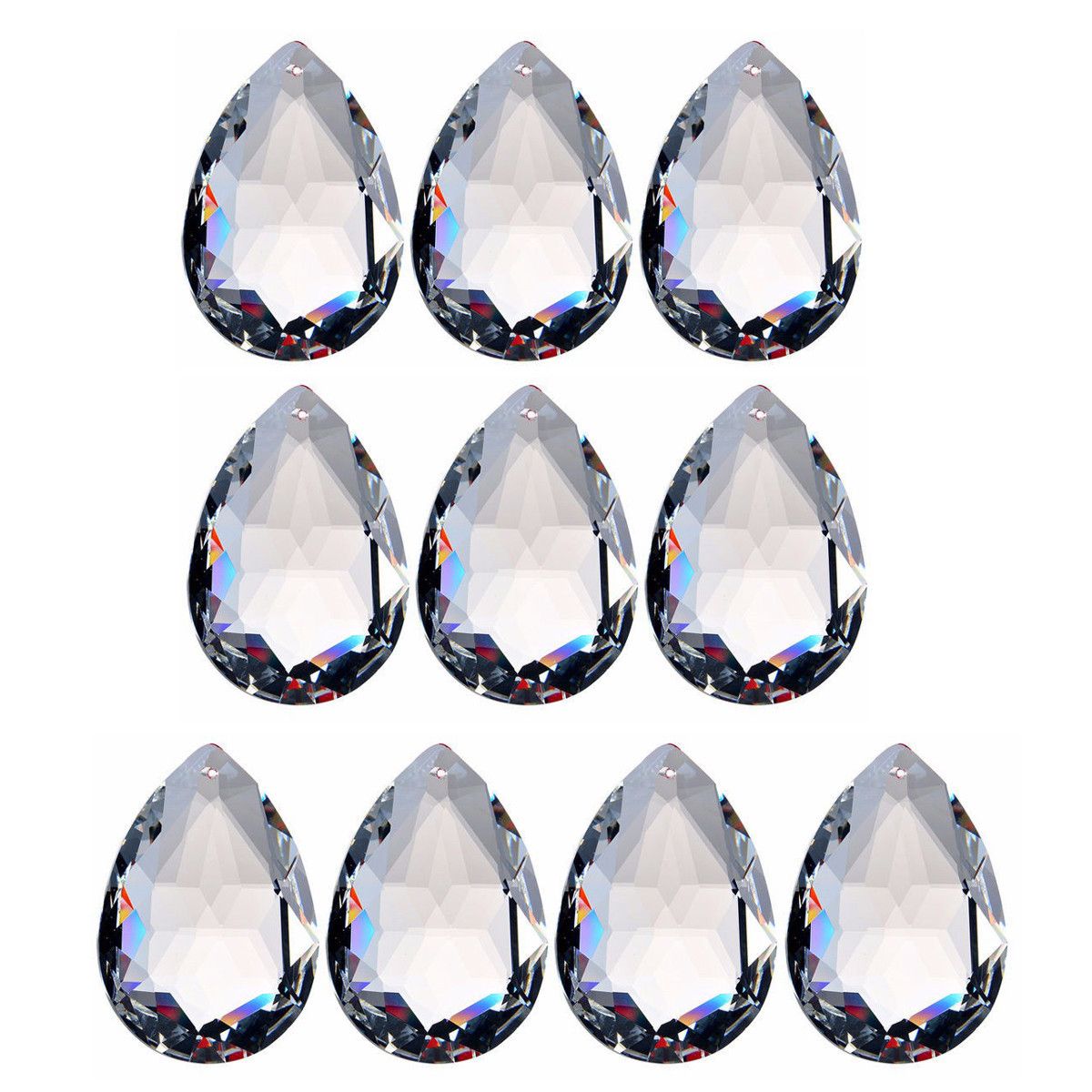 10PCS-Clear-Chandelier-Glass-Crystal-Lighting-Prisms-Hanging-Drops-Pendants-38MM-1105403