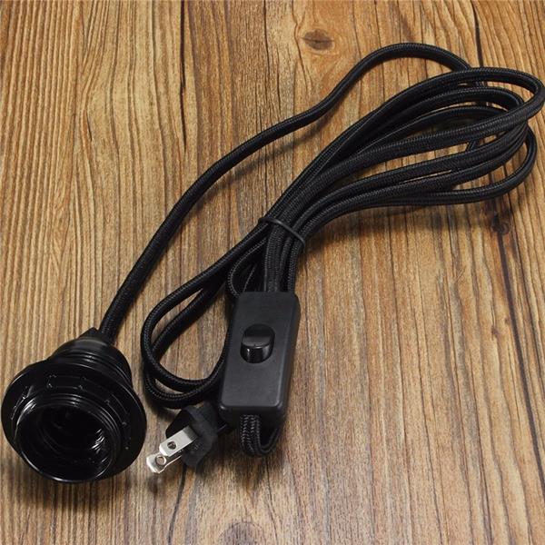 25M-Cord-E27E26-Edison-Pendant-Light-Holder-Hanging-Lamp-Socket-US-Plug-Adapter-Switch-1055926