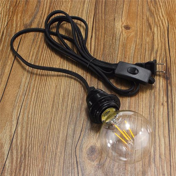 25M-Cord-E27E26-Edison-Pendant-Light-Holder-Hanging-Lamp-Socket-US-Plug-Adapter-Switch-1055926