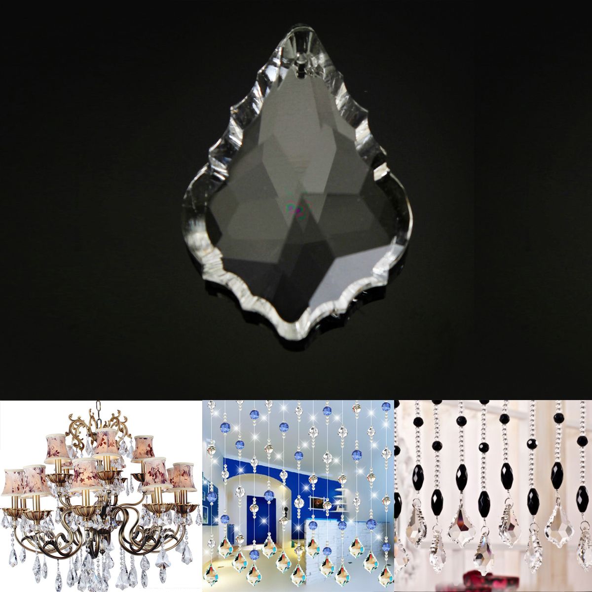 38MM-Chandelier-Clear-Crystal-Glass-Maple-Leaf-Pendant-Lamp-Prisms-Part-Decor-1066405