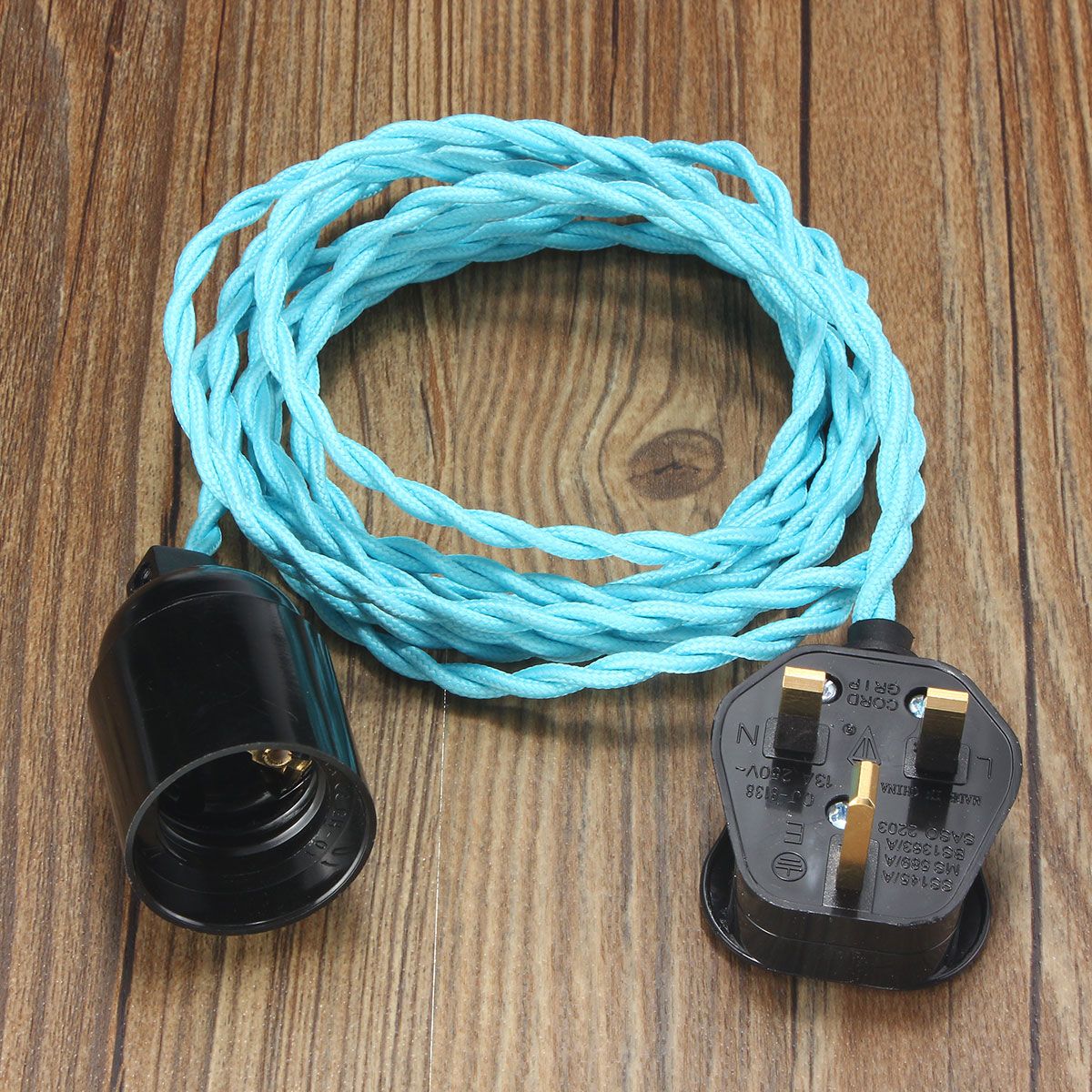 3M-E27-Vintage-Twisted-Fabric-Cable-UK-Plug-In-Pendant-Lamp-Light-Bulb-Holder-Socket-1068749