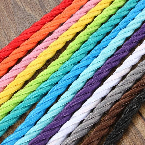 3m-Vintage-Colored-DIY-Twist-Braided-Fabric-Flex-Cable-Wire-Cord-Electric-Light-Lamp-1044270