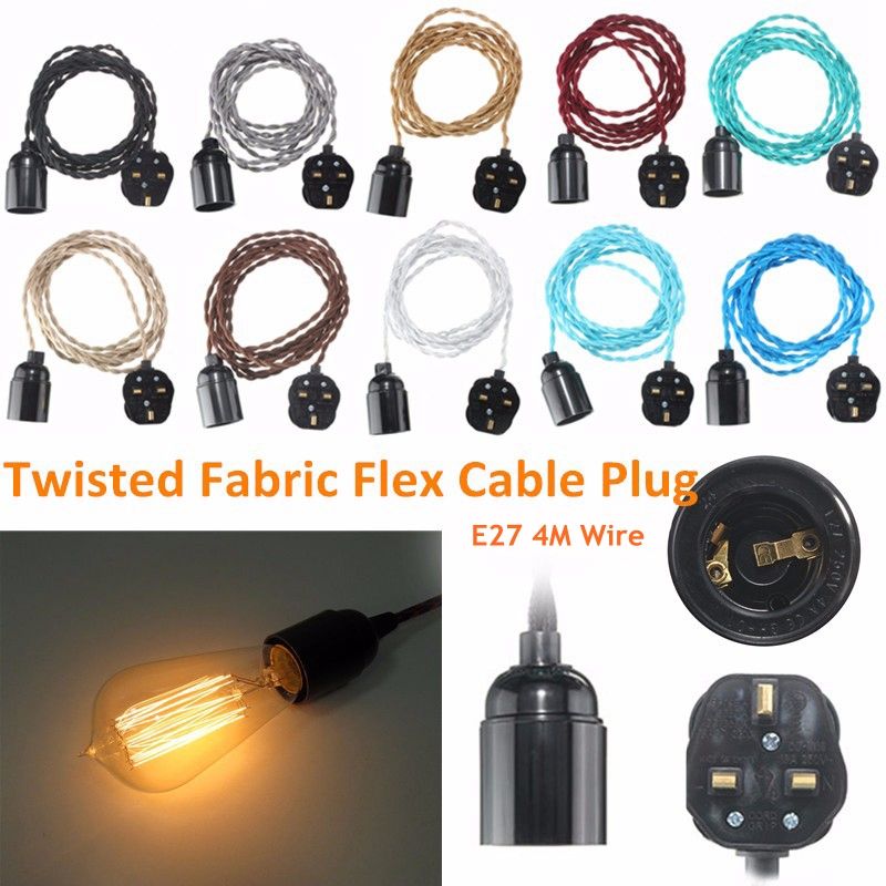 4M-E27-Vintage-Twisted-Fabric-Cable-UK-Plug-In-Pendant-Lamp-Light-Bulb-Holder-Socket-1068750