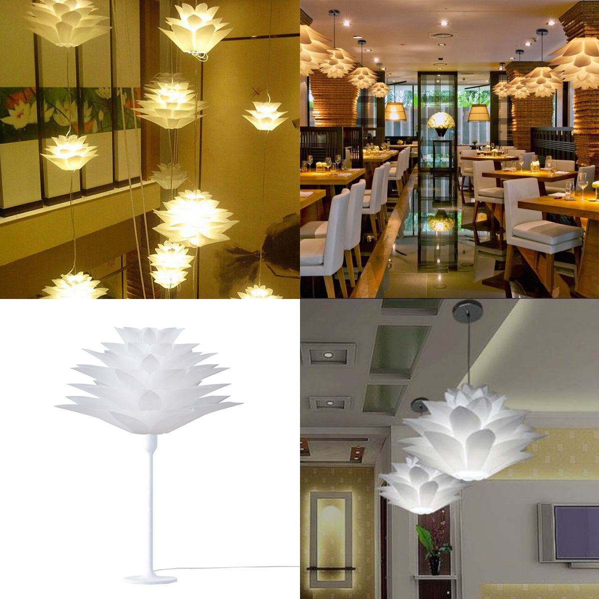 7-Colors-40CM-DIY-Lotus-Chandelier-Shape-Ceiling-Pendant-Light-Lampshade-Home-Decor-1381906