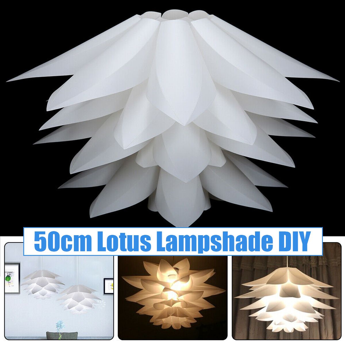 7-Colors-DIY-Lotus-Chandelier-Shape-Ceiling-Pendant-Light-Lampshade-Home-Decor-1720633