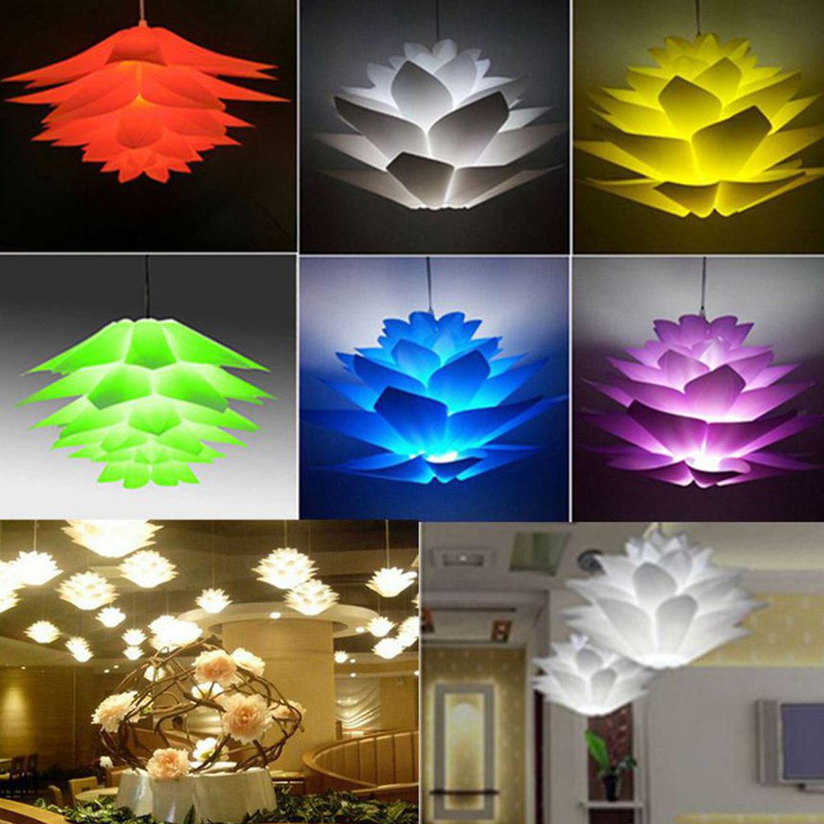 7-Colors-DIY-Lotus-Chandelier-Shape-Ceiling-Pendant-Light-Lampshade-Home-Decor-1720633