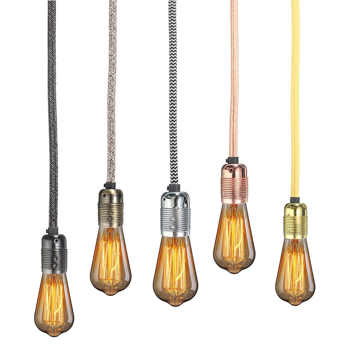 E27-2M-Premium-Fabric-Flexible-Cable-Pendant-Lamp-Light-Bulb-Holder-1069293