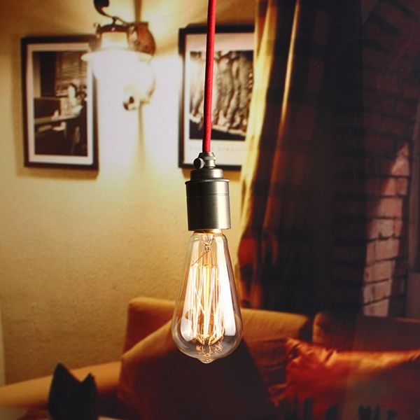 E27E26-2M-Vintage-Fabric-Cable-Pendant-Light-Filament-Lamp-Bulb-Holder-Socket-1058314