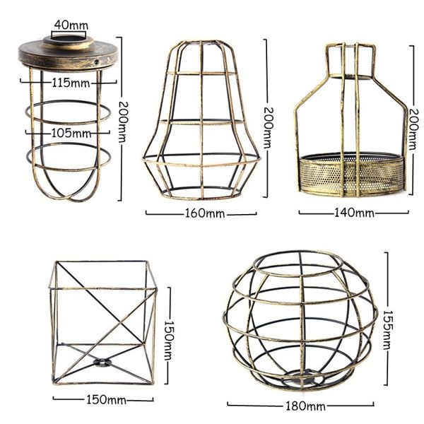 Iron-Vintage-Ceiling-Light-Fitting-Lamp-Bulb-Sphere-Shape-Cage-Bar-Cafe-Lampshade-1079659