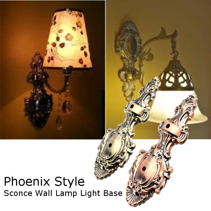 Vintage-Phoenix-Style-Sconce-Wall-Lamp-Light-Base-Part-Mount-Holder-Fixture-Replacement-28x12cm-1112811
