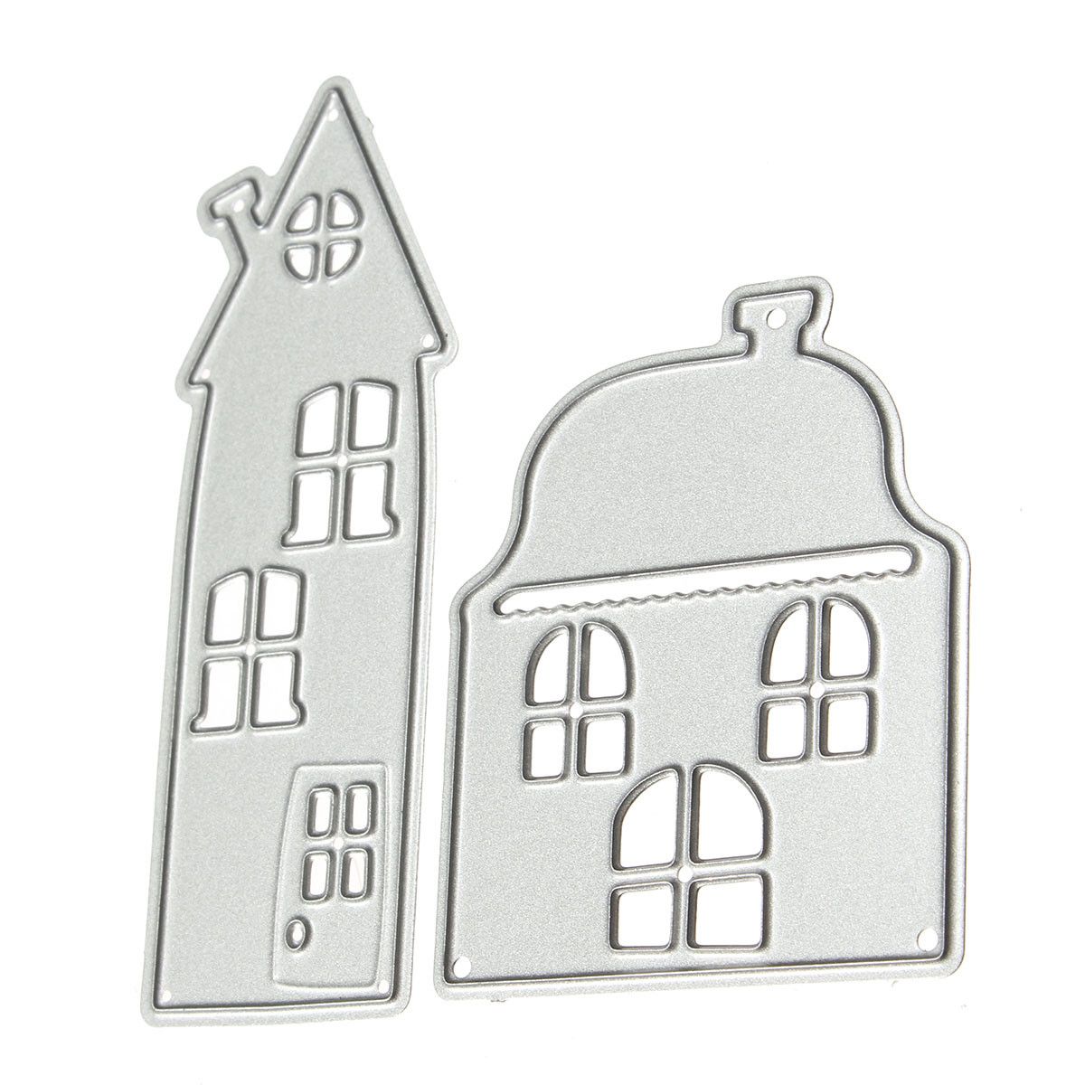 2-in-1-Tall-Building-Small-House-Cabin-Metal-Scrapbook-Photo-Album-Paper-Work-DIY-Cutting-Dies-1401425