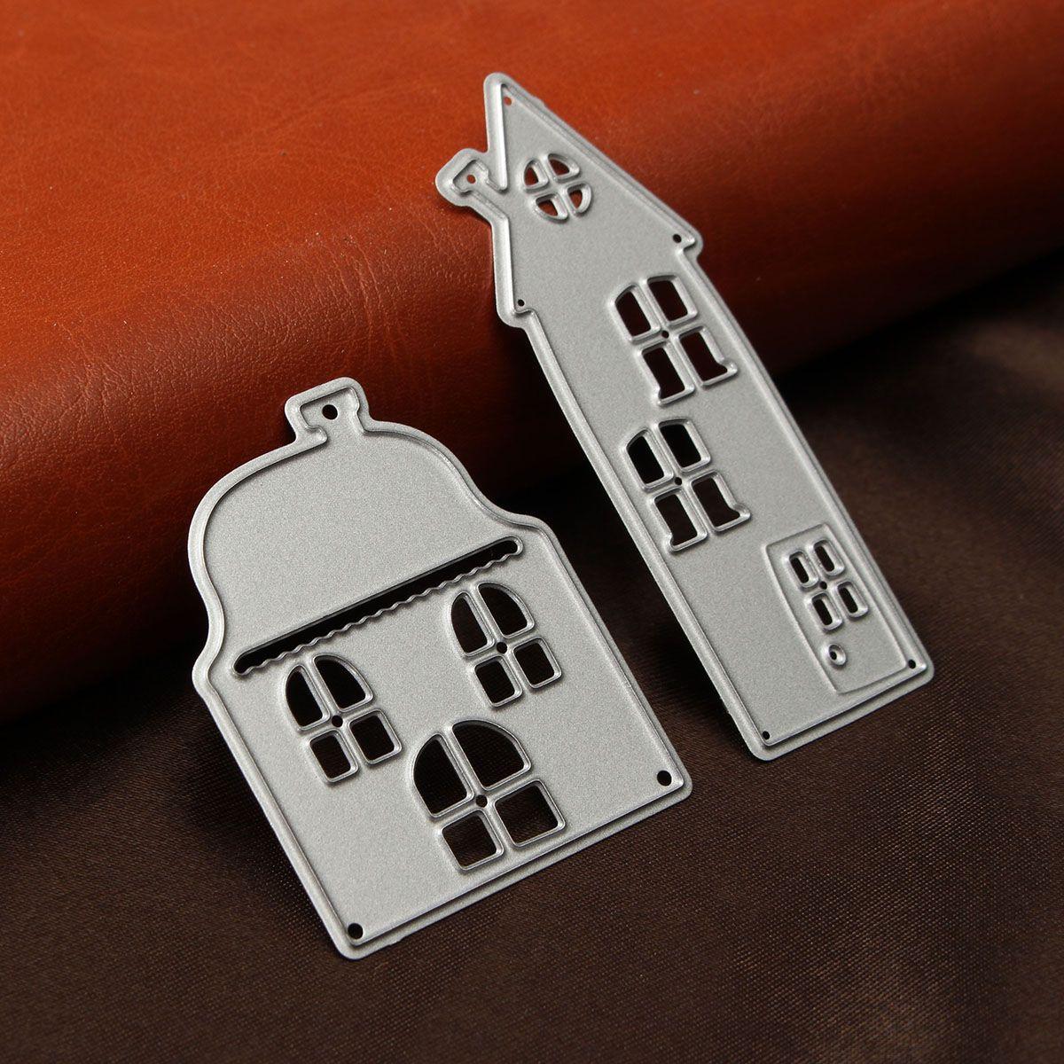 2-in-1-Tall-Building-Small-House-Cabin-Metal-Scrapbook-Photo-Album-Paper-Work-DIY-Cutting-Dies-1401425