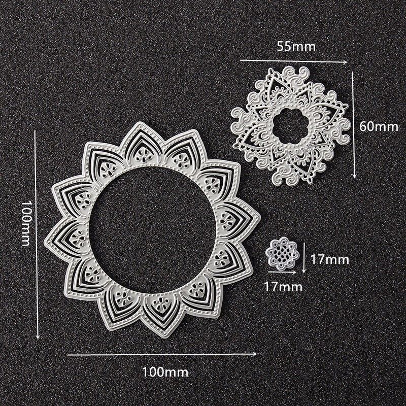 3-in-1-Sunflower-Metal-Scrapbook-Photo-Album-Paper-Work-DIY-Cutting-Dies-1401450