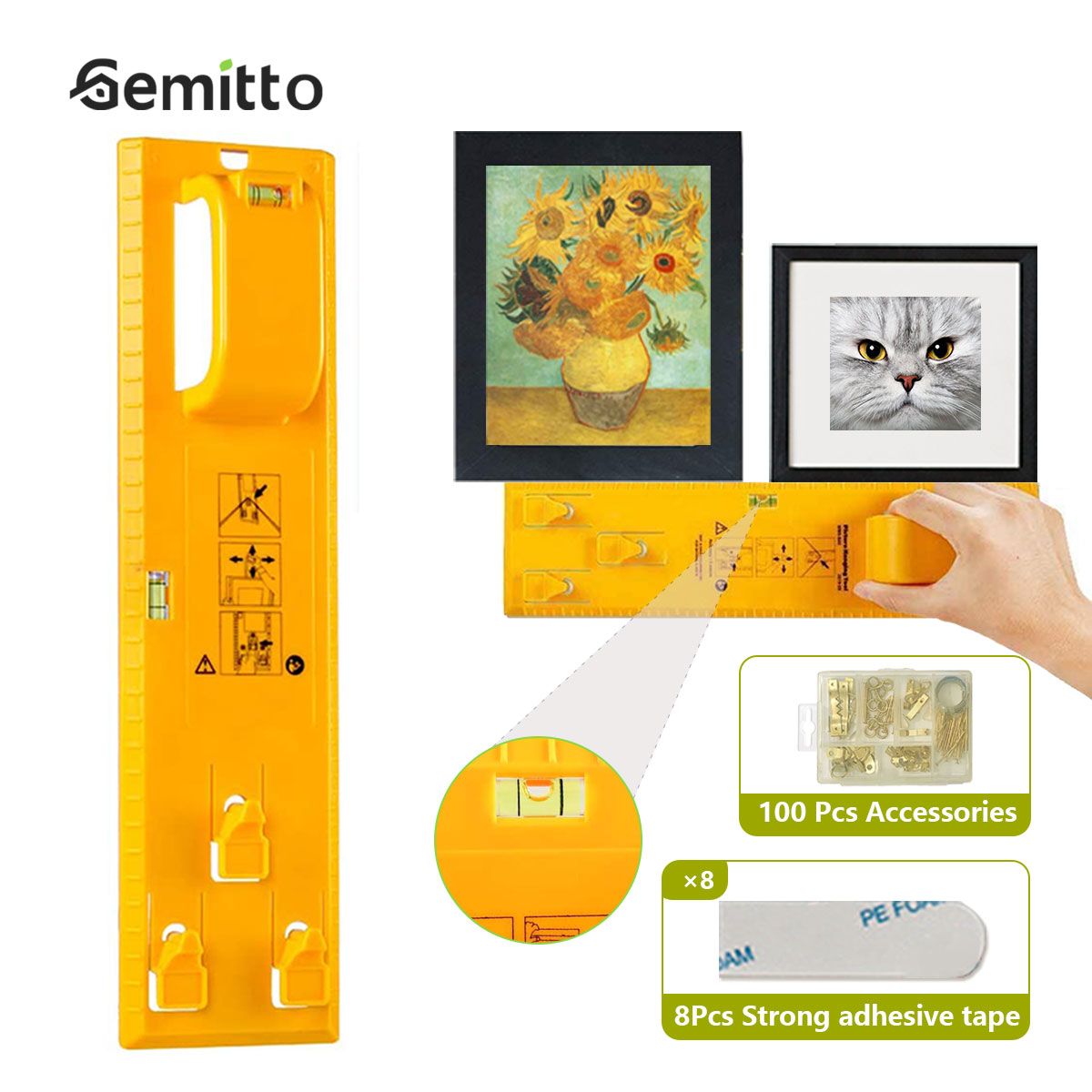 GEMITTO-100Pcs-Picture-Hanging-Tool-Kit-Picture-Level-Position-Tool-Picture-Hangers-Ruler-Frame-Hang-1748940