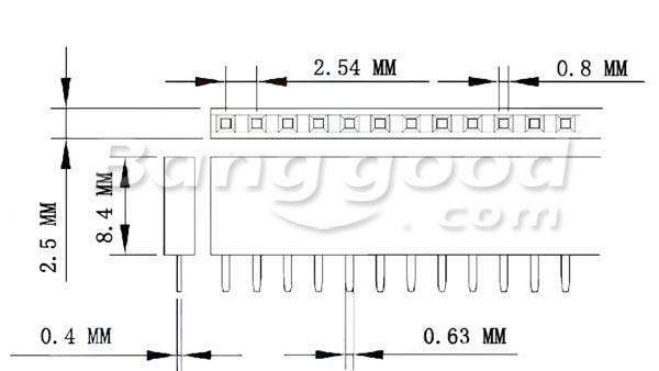 100pcs-40Pin-254mm-Female-Header-Connector-Socket-For-DIY-945506