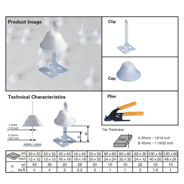 100PCS-ClipsampPliers-Tile-Spacer-Tile-Leveling-System-Tiling-Clip-Wedges-Flooring-Tool-1147999