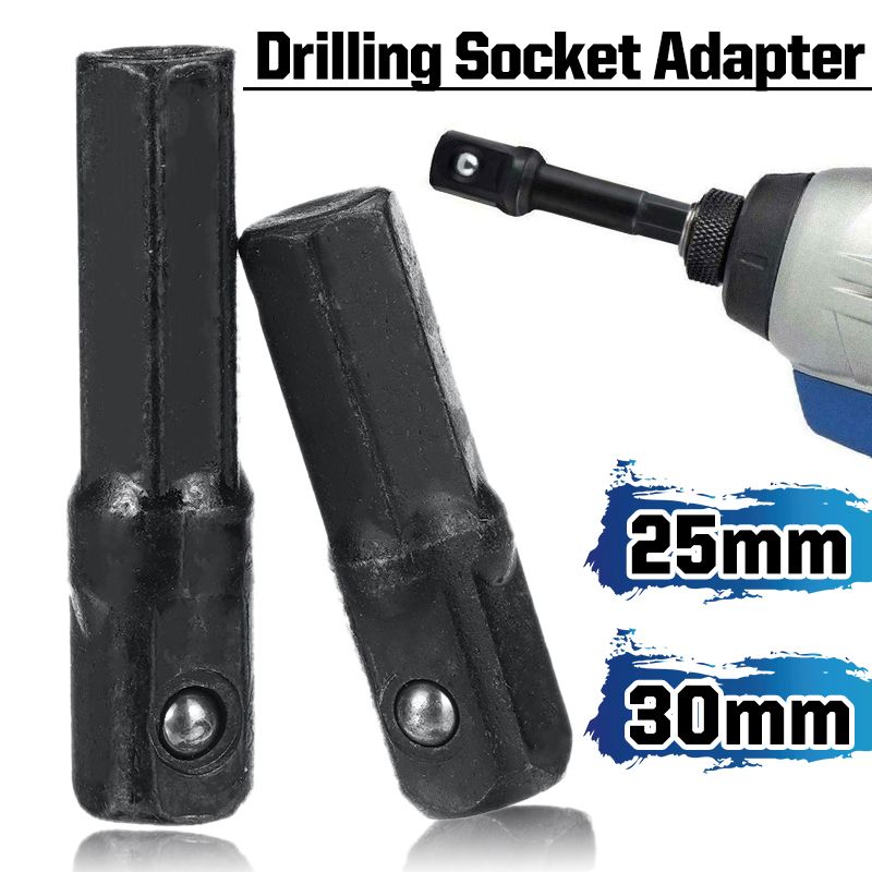 2pcs-2530mm-Socket-Adapter-Set-14-Inch-Impact-Hex-Shank-Driver-Drill-Bit-Power-Extension-Bar-1629505