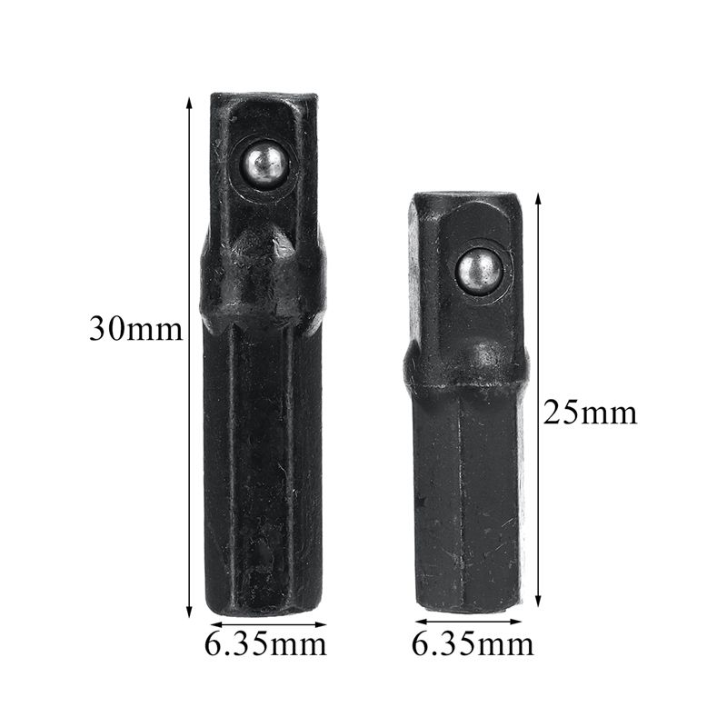 2pcs-2530mm-Socket-Adapter-Set-14-Inch-Impact-Hex-Shank-Driver-Drill-Bit-Power-Extension-Bar-1629505