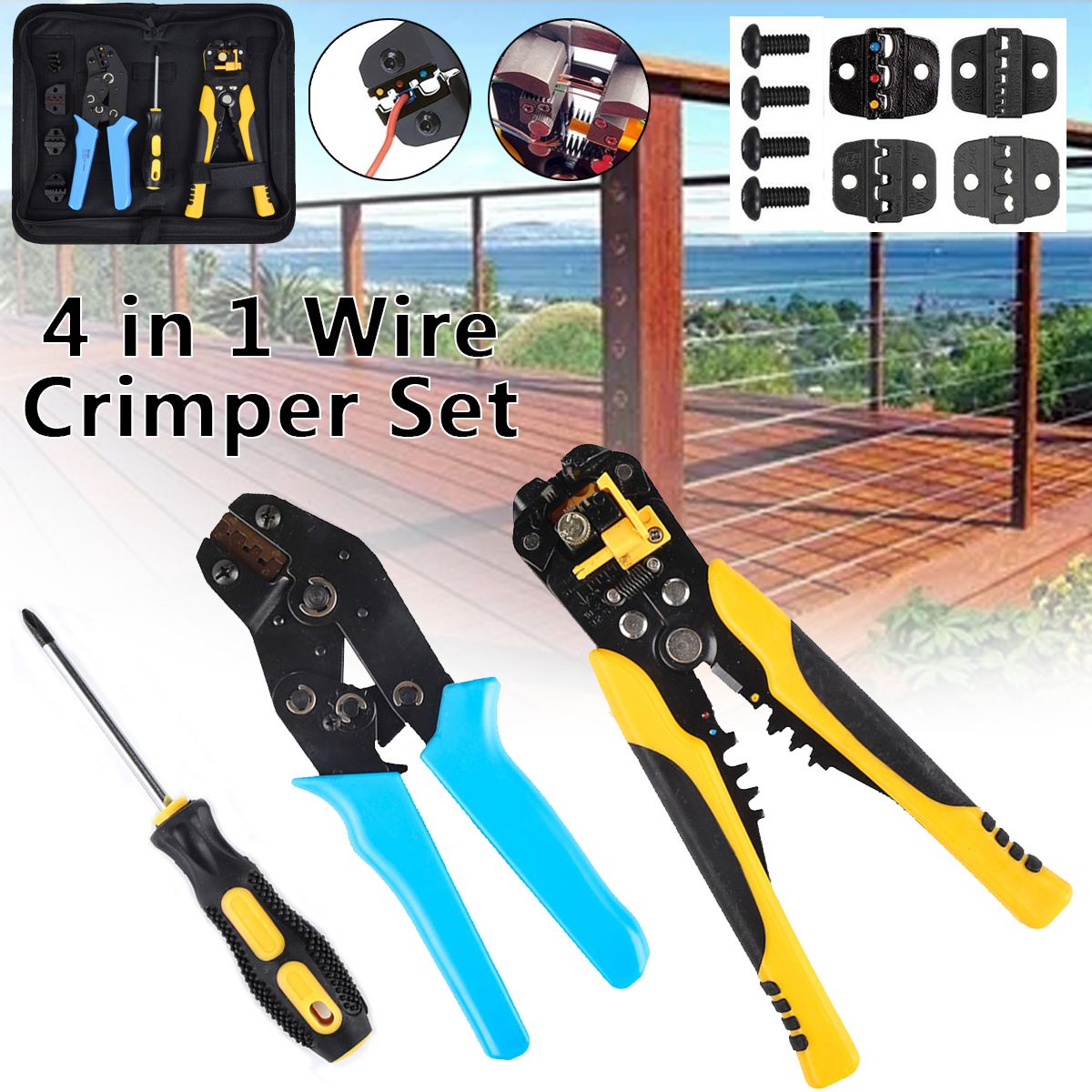 4-in-1-Wire-Crimpers-Self-adjustable-Wire-Striper-Cord-Pliers-Terminal-Tool-Kit-1732790