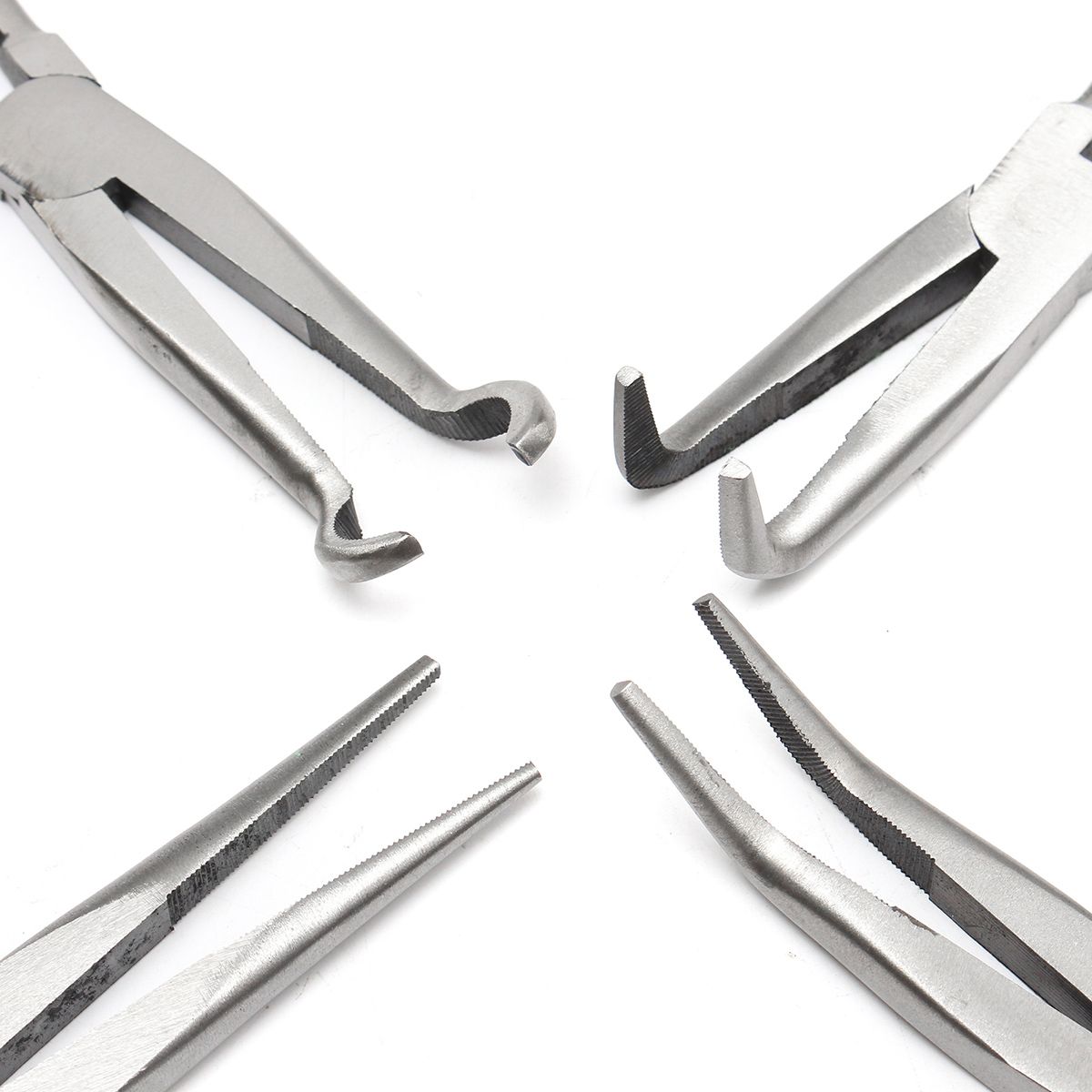 4Pcs-11-inch-Extra-Long-Nose-Pliers-Straight-Bent-Mechanic-Equipment-Hand-Tool-Set-1110676