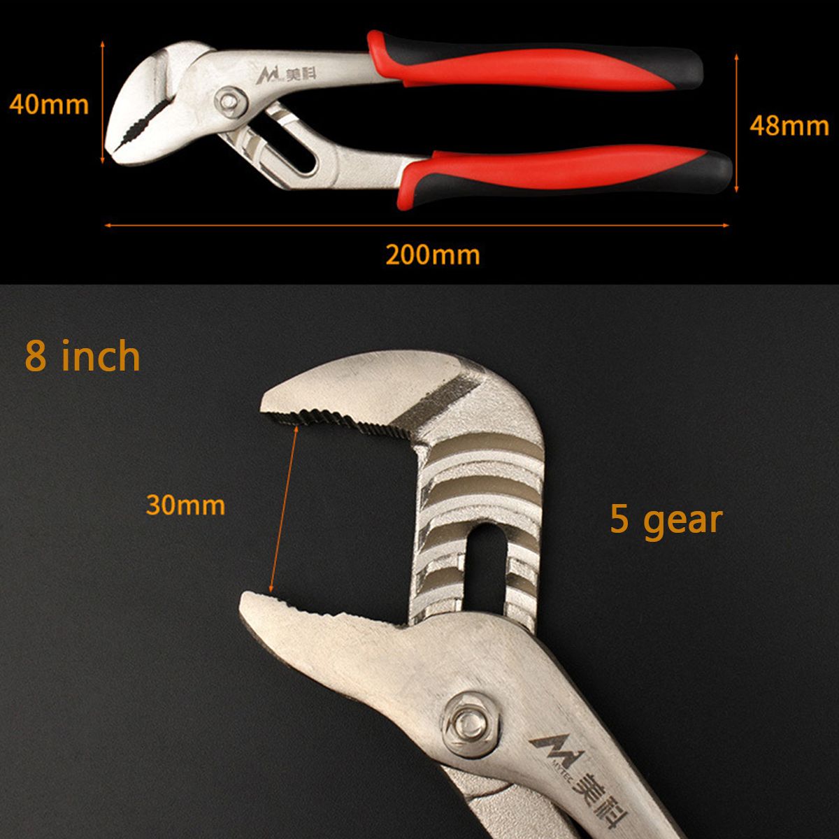781012-Inch-Water-Pump-Pliers-Plumbers-Jaw-Pipe-Clamp-Wrench-Grips-Hand-Tool-1447009