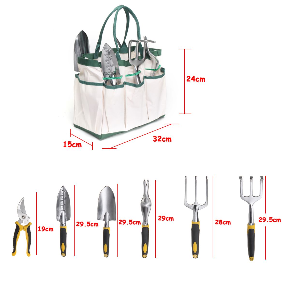 7Pcs-Stainless-Steel-Tool-Set-Planting-Tools-Pliers-with-Folding-Bag-1285317