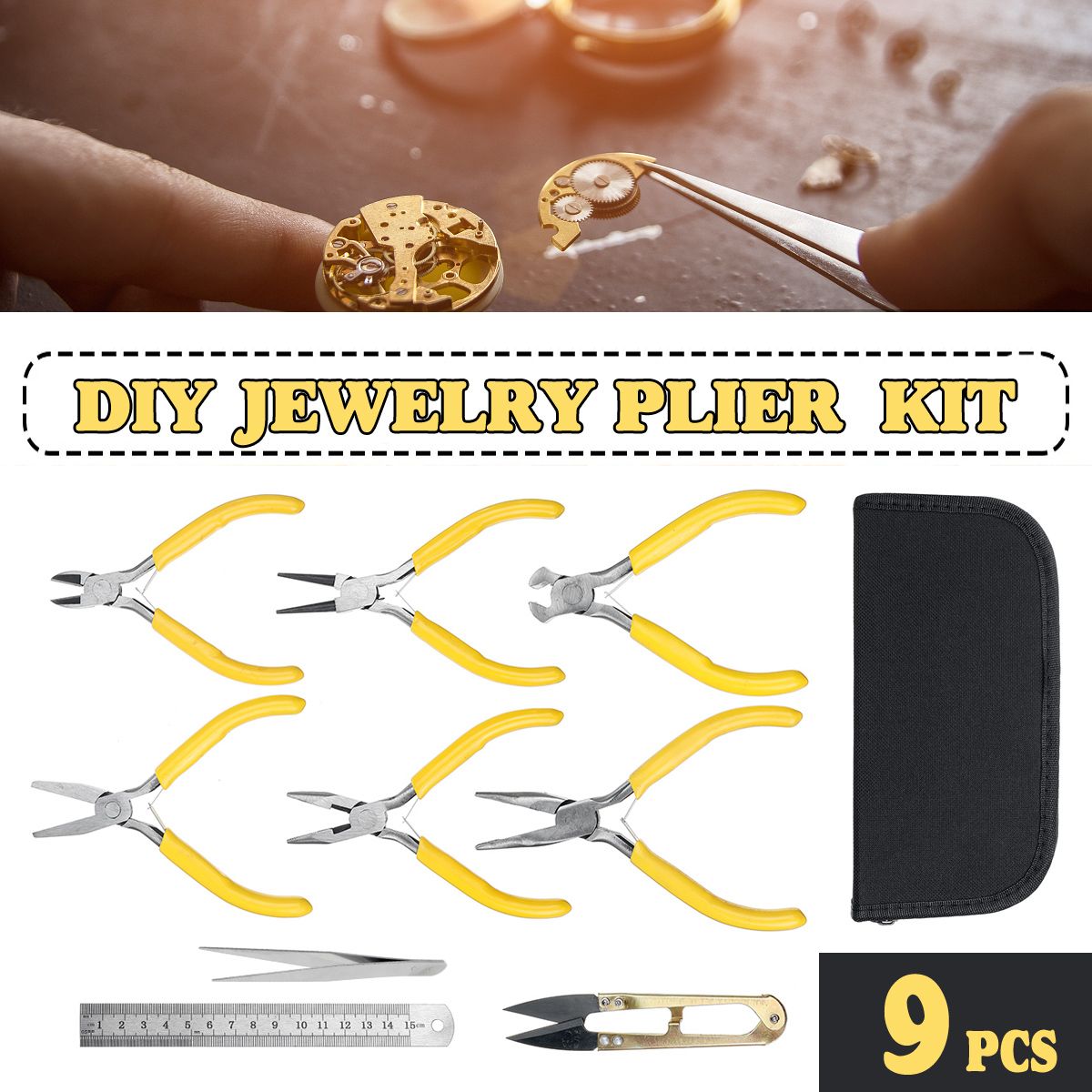9PCS-DIY-Jewelry-Plier-Tool-Kit-Jewellery-Making-Beading-Mini-Pliers-with-Bag-1721214